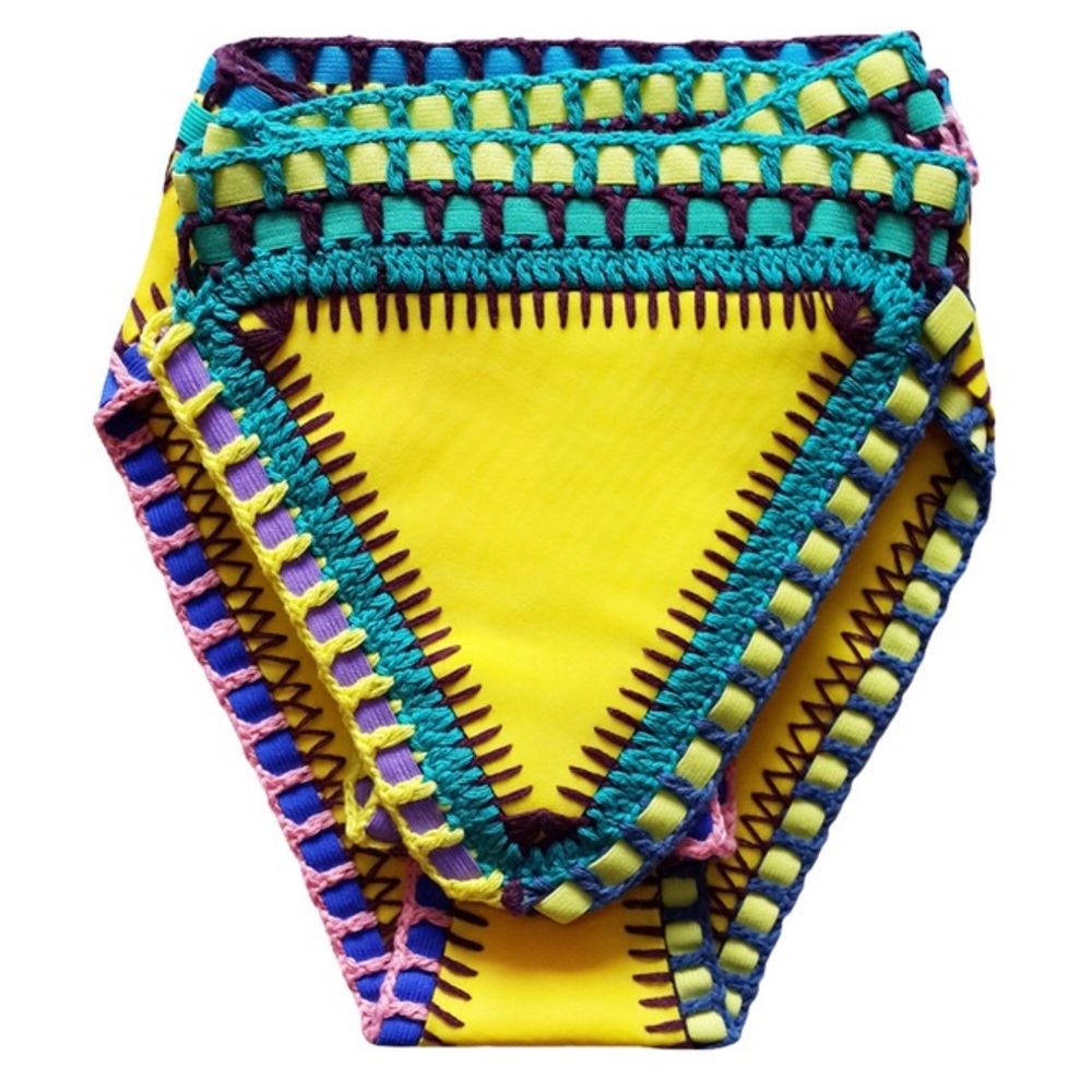 Yellow Crochet Bikini